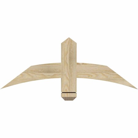 Ekena Millwork Bellingham Rough Sawn Timber Gable Bracket, Douglas Fir, 36"W x 13"H x 2"D x 4"F, 9/12 Pitch GBW036X13X0204BEL00RDF